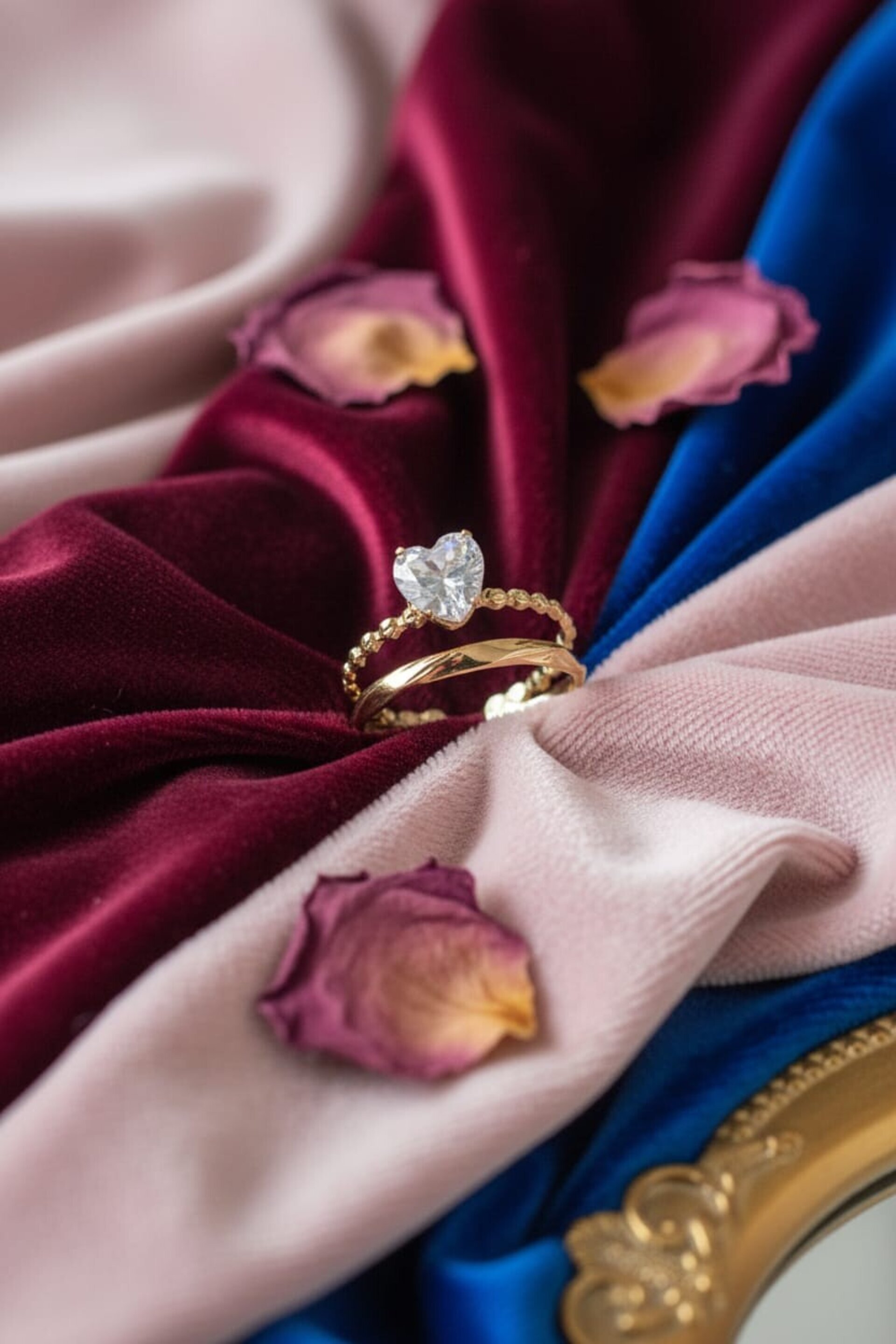 Anillo Corazón Aurora ajustable chapado en oro 18klt - 8