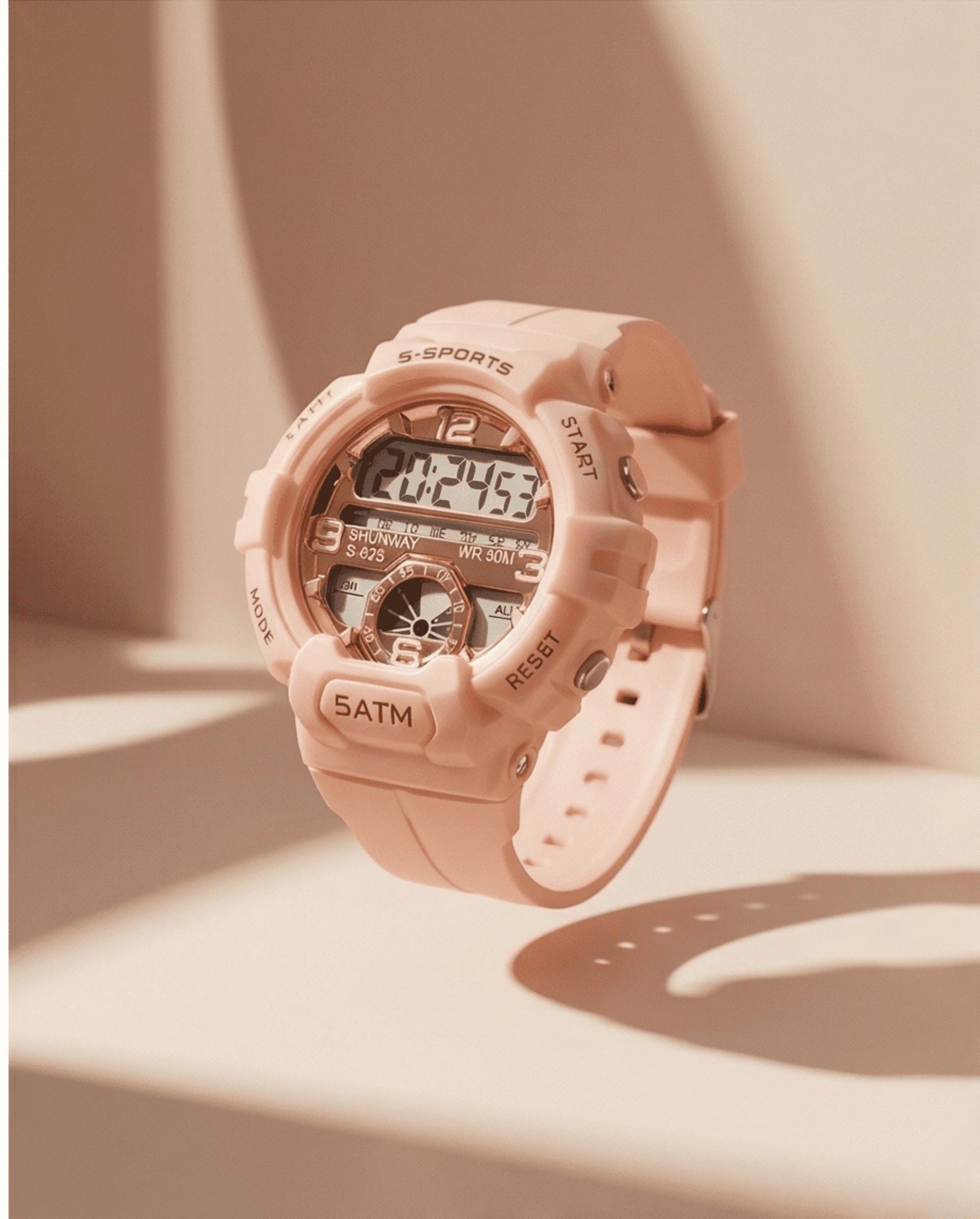 Reloj Digital Deportivo Mujer S-SPORTS Modelo S-625 – Color Rosa - 4
