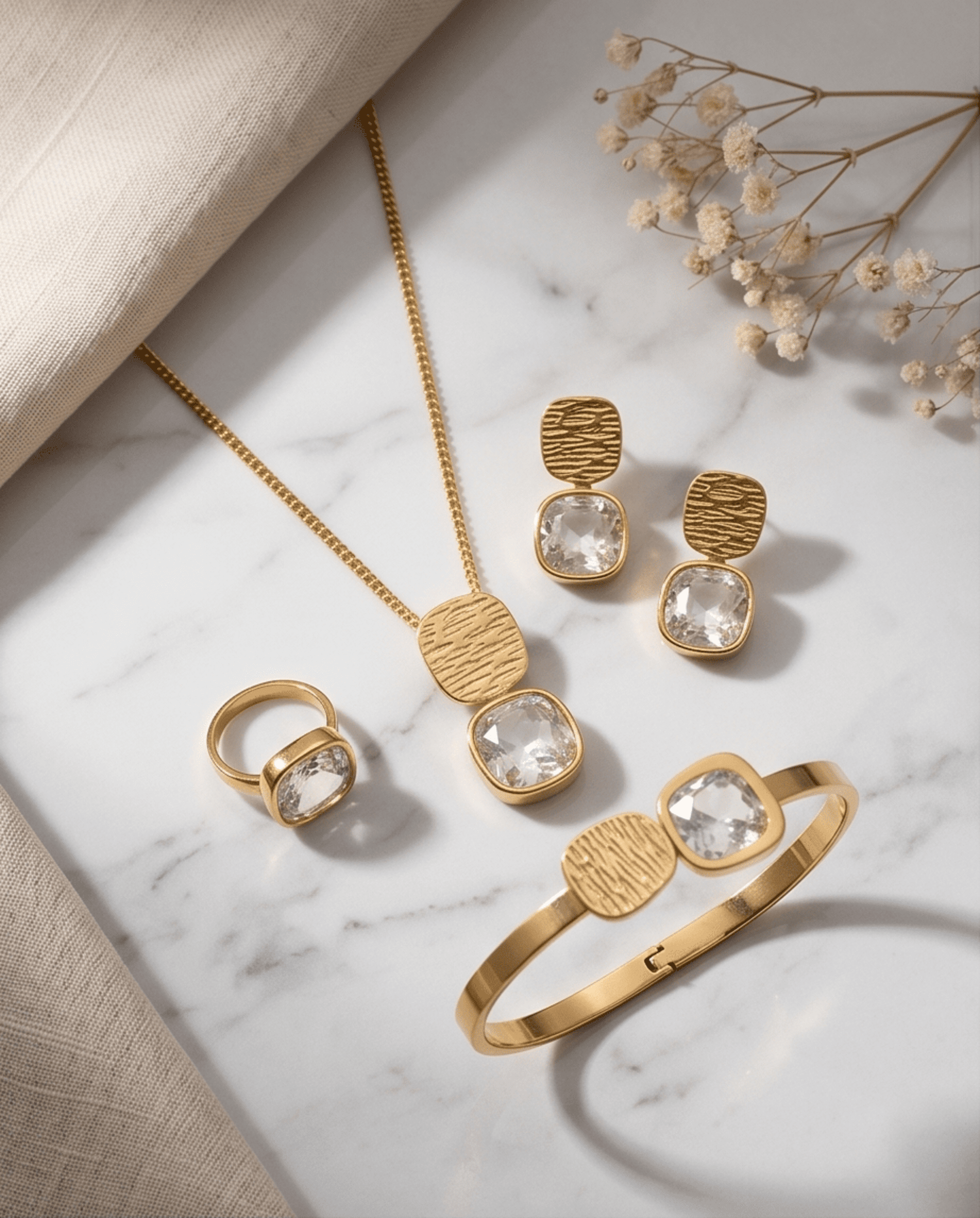 Set de Joyas Luxury – Oro 18K con Circonitas Premium - 1