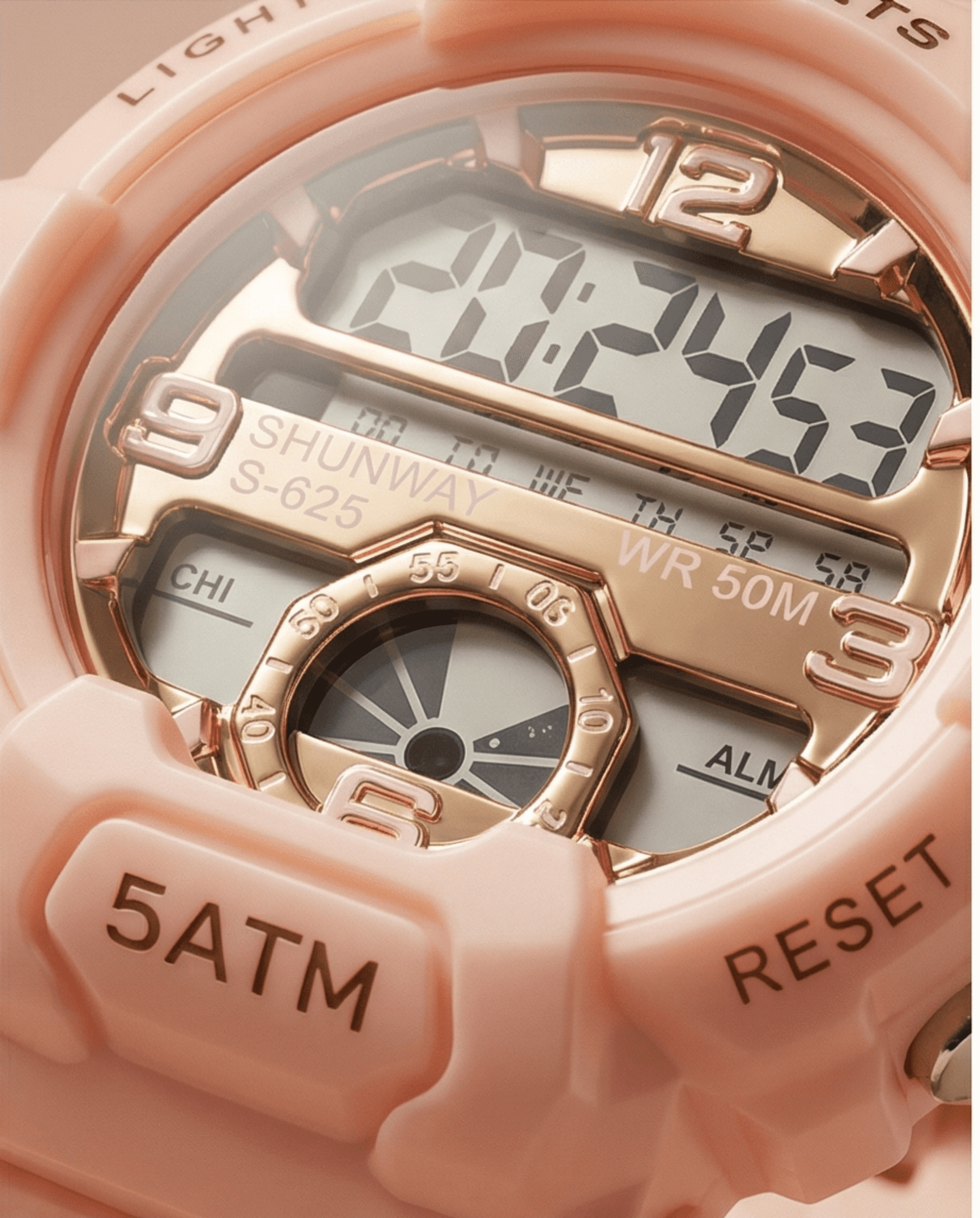 Reloj Digital Deportivo Mujer S-SPORTS Modelo S-625 – Color Rosa - 2