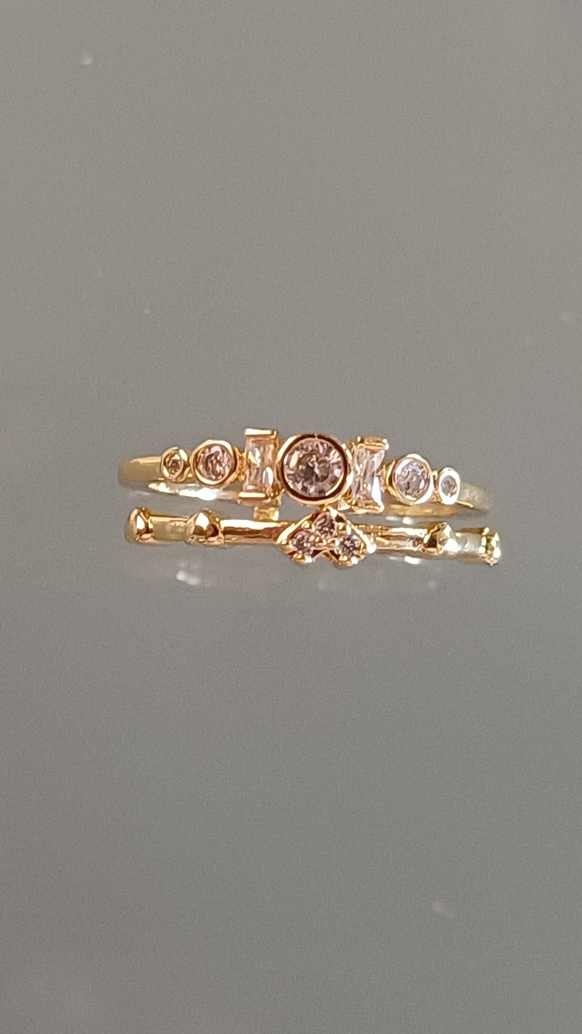 Anillo Corazón de Brillo – Acero Quirúrgico Dorado Ajustable - 4