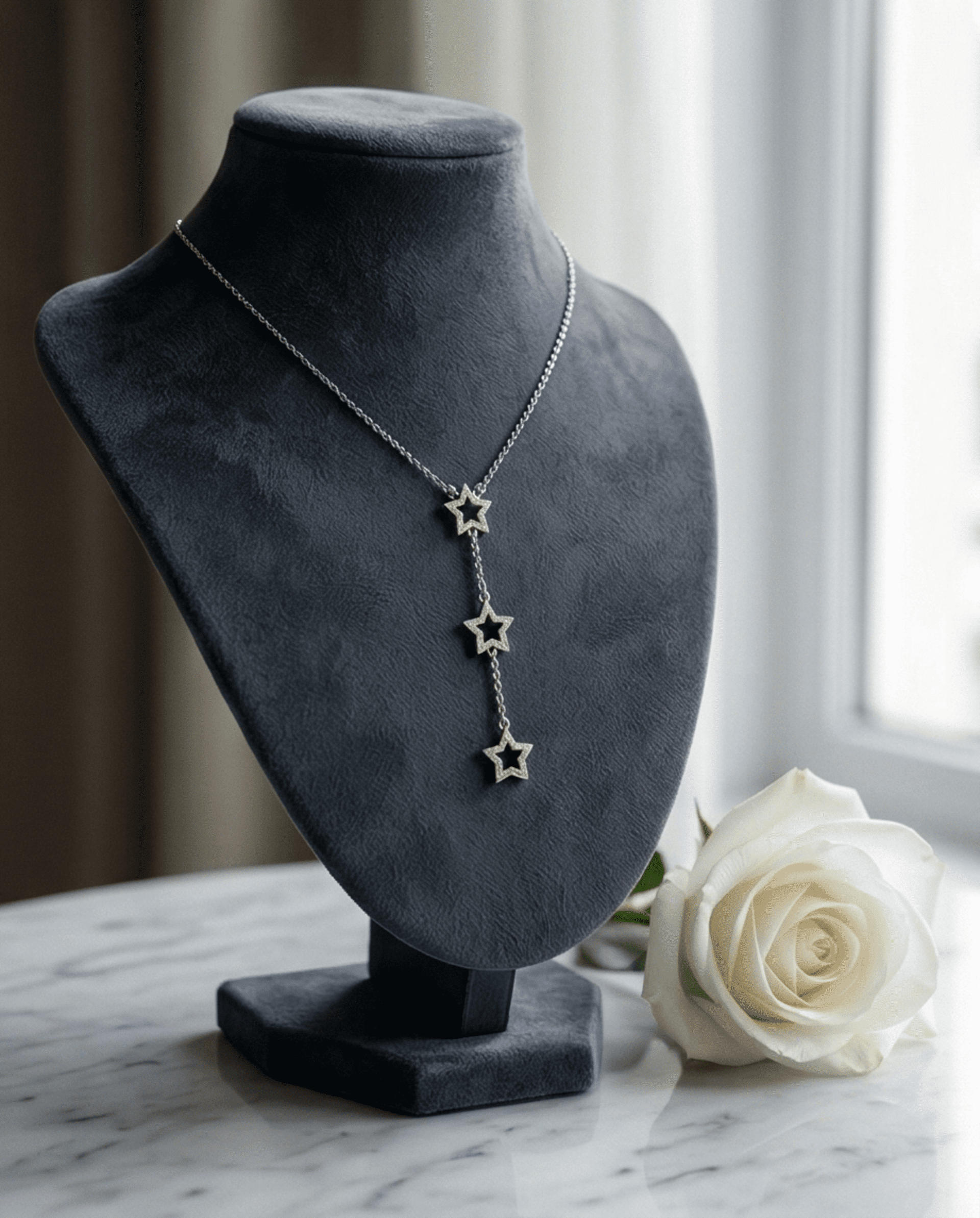 Stellar Shine – Collar de Estrellas en Acero Quirúrgico 316L - 3