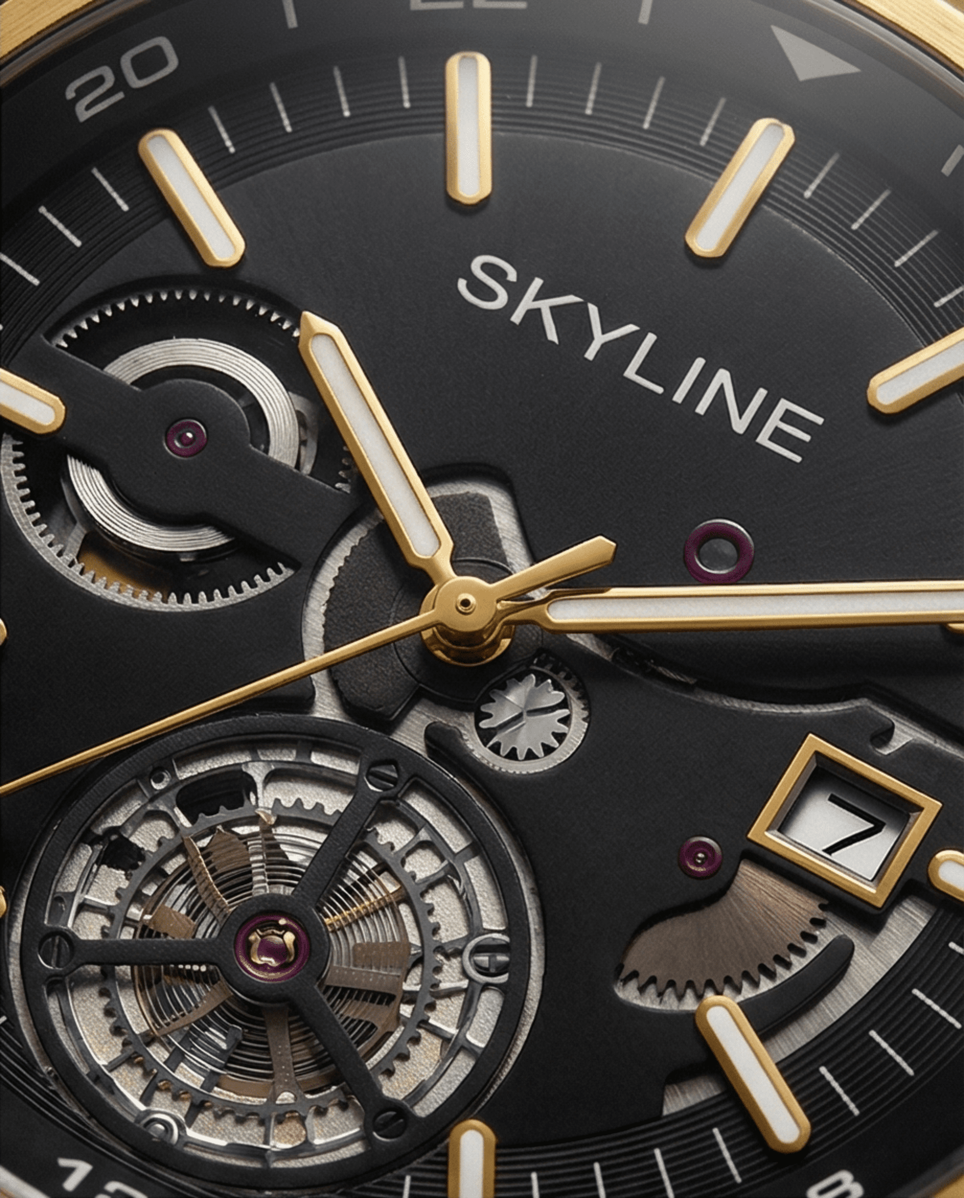 Skyline Gold Edition – Reloj de lujo con carácter - 5